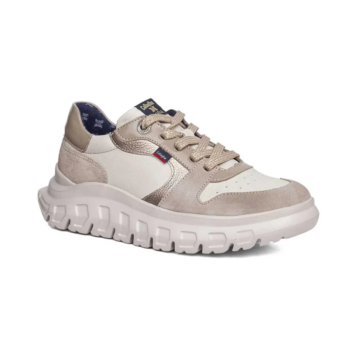 Shop 56002 | Sirena 2 Gris Blanco Platino Mujer Sneakers | Zapatos